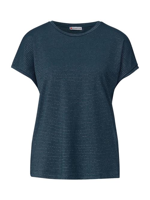 STREET ONE Shirts  natblå / sølv / hvid