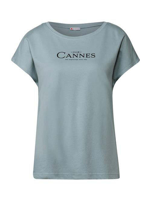 STREET ONE Shirts  cyanblå / sort