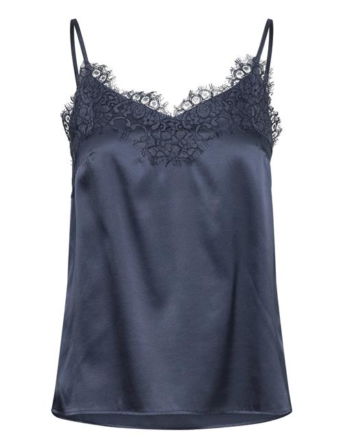 Rwjade Silk Lace Strap Top Rosemunde Navy