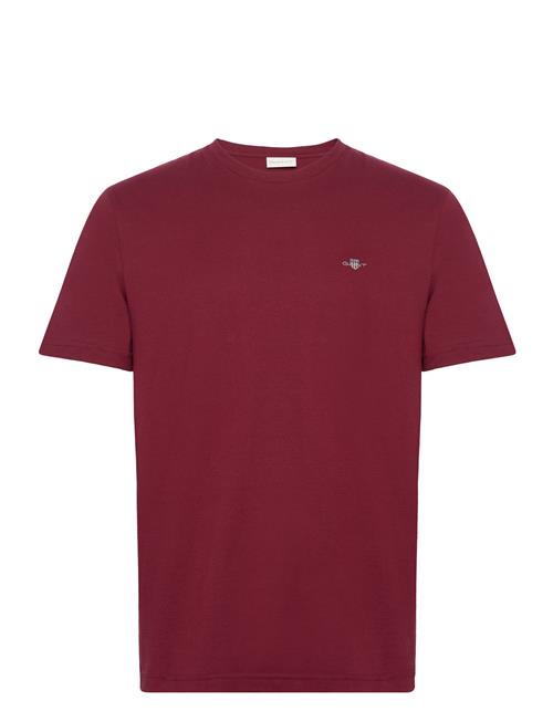 Reg Shield Ss T-Shirt GANT Burgundy