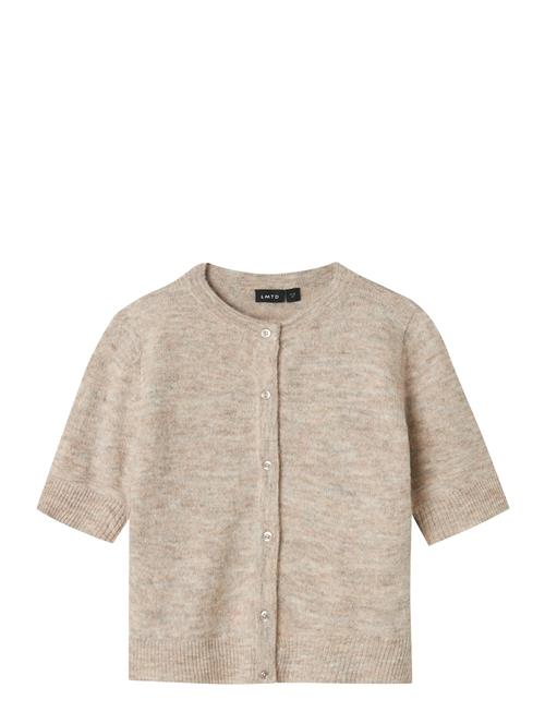 Nlflodet Ss Short Knit Cardigan LMTD Beige