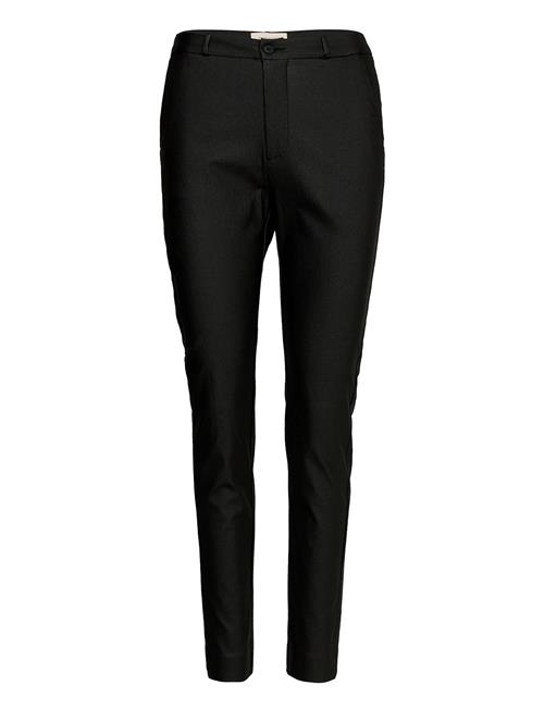 Ankle-Length Pants From Freequent In A Coated Material. The Pants Have A Simple FREE/QUENT Black