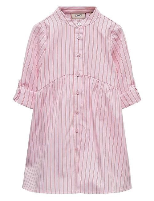 Kmgholly Ditte Striped Dress Wvn Kids Only Pink