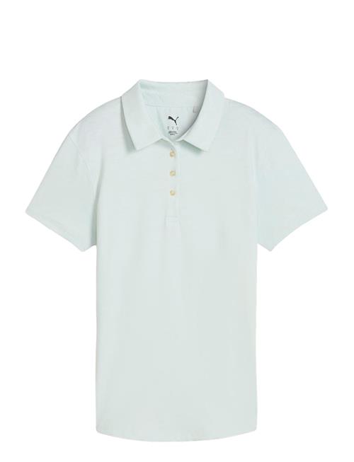 W Mattr Lianas Jacquard Ss Polo PUMA Golf Blue