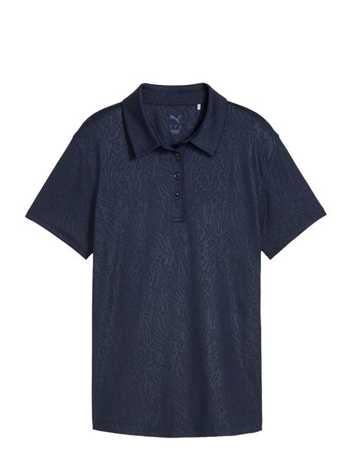 W Mattr Animal Deboss Ss Polo PUMA Golf Navy