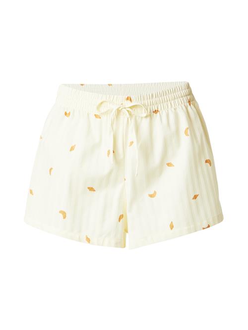 Hunkemöller Pyjamasbukser 'CROISSANT'  karamel / lysegul
