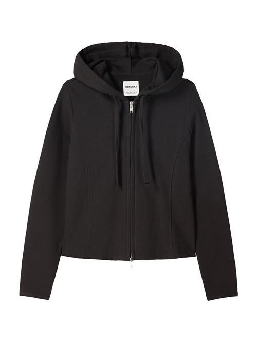 Bershka Sweatjakke  sort