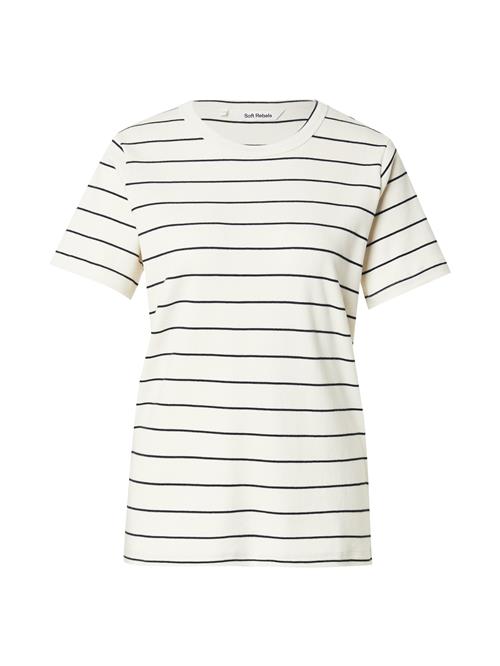 Soft Rebels Shirts 'Hella'  lysebeige / sort