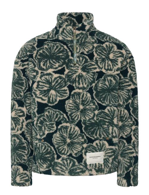 Se Polar Fleece Zip Sweatshirt Scotch & Soda Green ved Booztlet