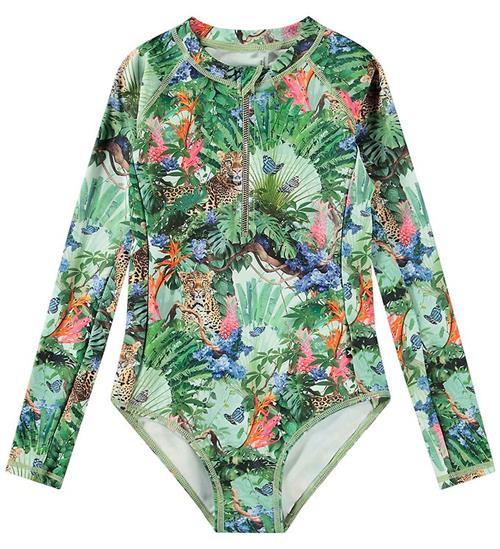 Se Molo Badedragt - UV50+ - Necky - Green Tropical ved KidsWorld