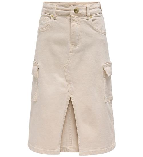 Kids Only Denimnederdel - Kogemily Cargo - Ecru