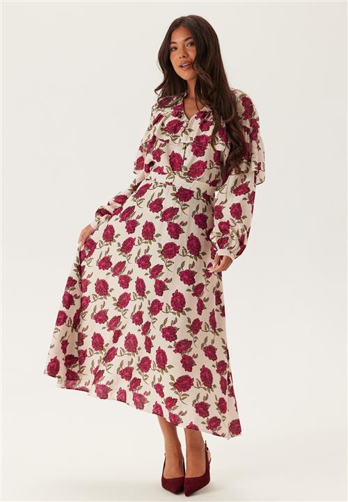 Emelie Olson X Bubbleroom Printed Midi Skirt