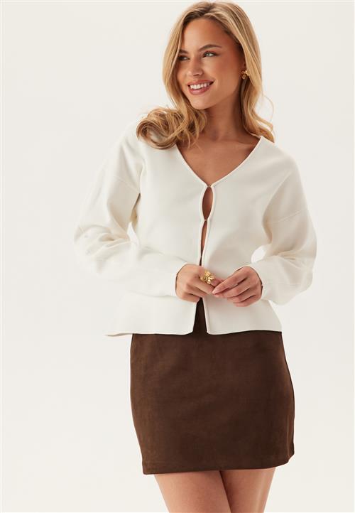 BUBBLEROOM Faux Suede Mini Skirt
