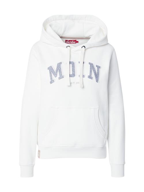 Derbe Sweatshirt 'MoinMoin'  grå-meleret / offwhite