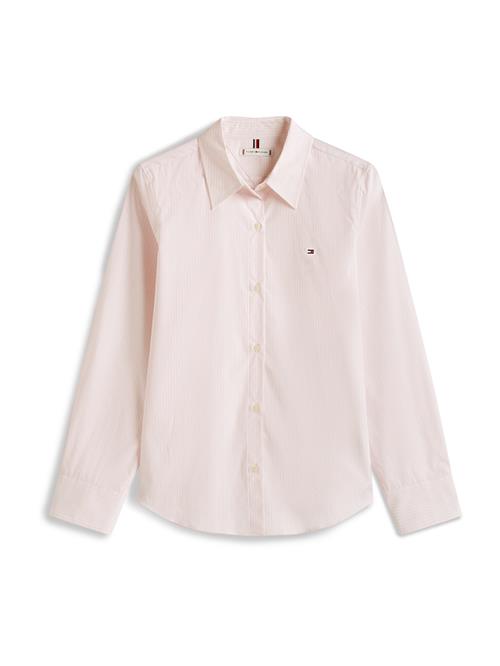 TOMMY HILFIGER Bluse 'Ess'  navy / pastelpink / rød / hvid