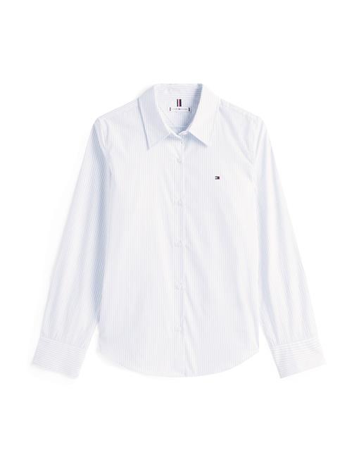 TOMMY HILFIGER Bluse  pastelblå / hvid