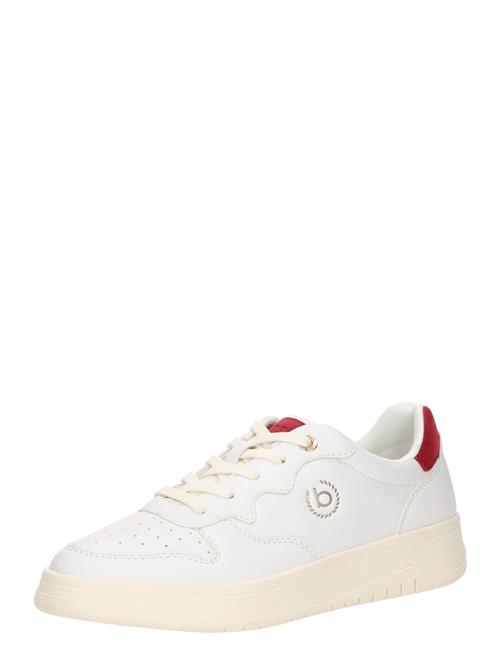 bugatti Sneaker low  guld / cranberry / hvid