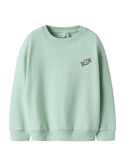 NAME IT Sweatshirt 'NMFVALLENE'  opal / lysegrøn / lyserød / sort
