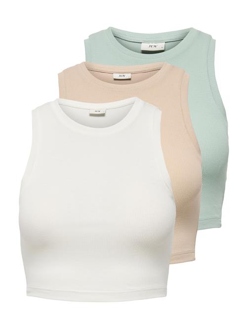 JDY Overdel 'JDYLUCKY'  mørkebeige / mint / hvid