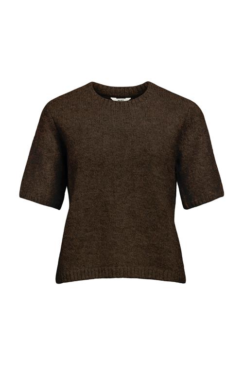Aggia Kortærmet Strik Pullover - Sælbrun - L - Object