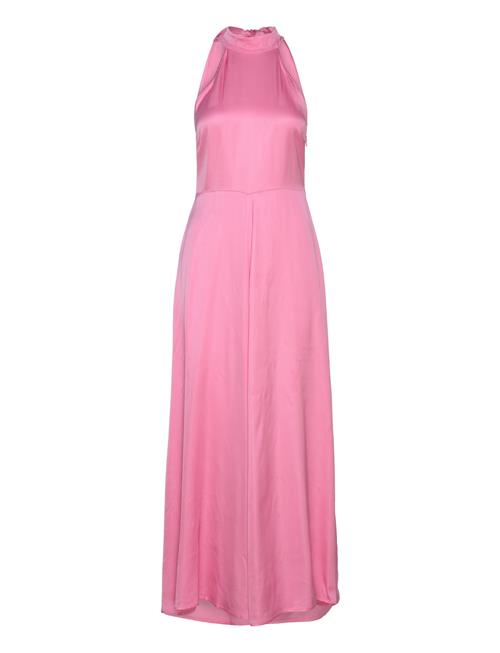 Se Slfregina Halterneck Ankle Dress B Selected Pink ved Booztlet