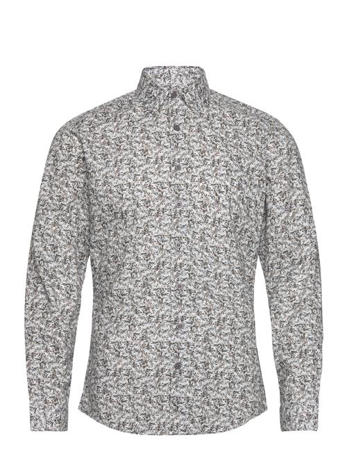 Aop Floral Shirt L/S Lindbergh Beige