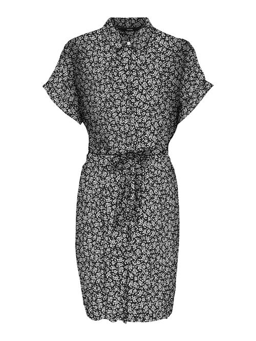 VERO MODA Blusekjole 'EASY'  sort / hvid