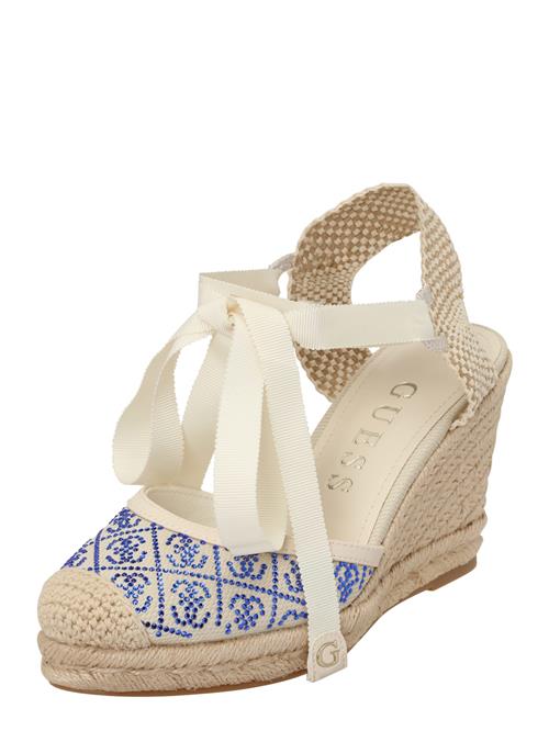 GUESS Espadrillaer 'CYRENAE'  creme / blå