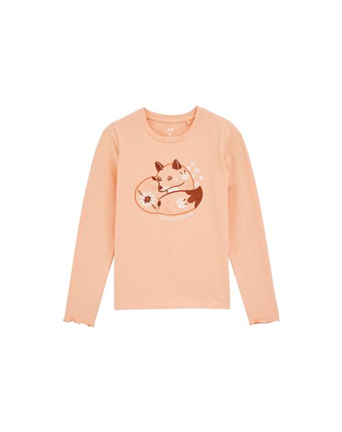 WE Fashion Bluser & t-shirts  brun / orange / koral / hvid