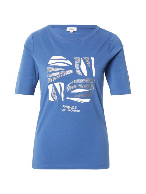 s.Oliver Shirts  blå / sølv / hvid