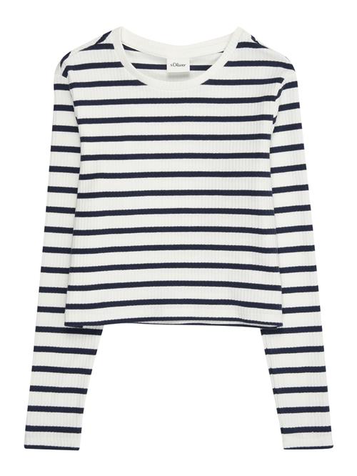 s.Oliver Bluser & t-shirts  marin / hvid