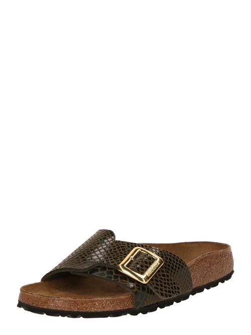 BIRKENSTOCK Pantoletter 'Catalina'  brun / guld / sort