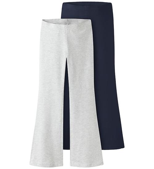 Name It Bukser - NkfVivii - 2-pak - Light Grey Melange/Navy Blaz
