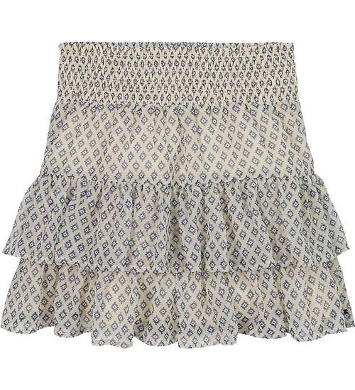 Se Tommy Hilfiger Nederdel - Geo Pattern - Desert Sand Dune ved KidsWorld