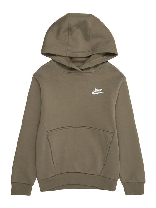Nike Sportswear Pullover 'CLUB FLC'  oliven / hvid