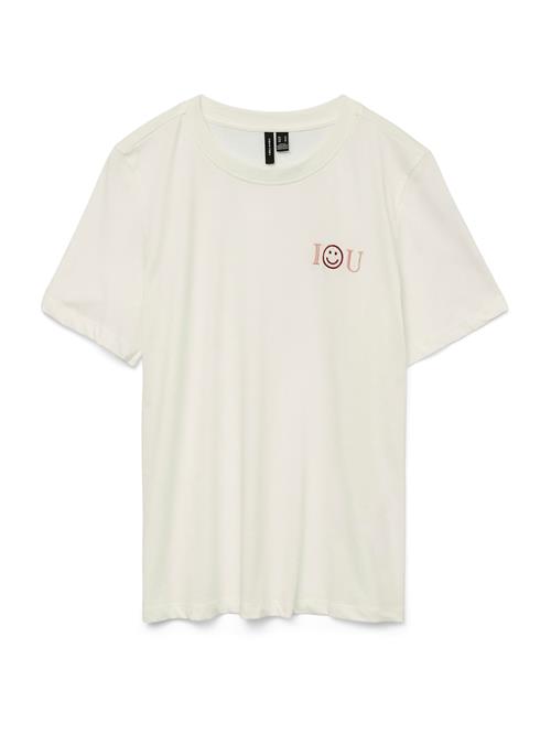 VERO MODA Shirts 'VMFRIGGA PAULINA'  lyserød / carminrød / hvid