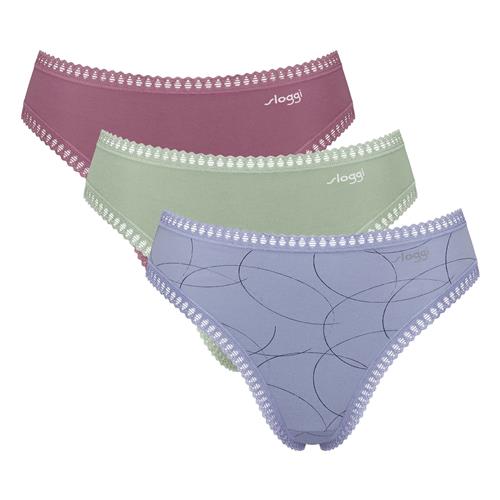 SLOGGI Slip  pastelgrøn / lavendel / hindbær