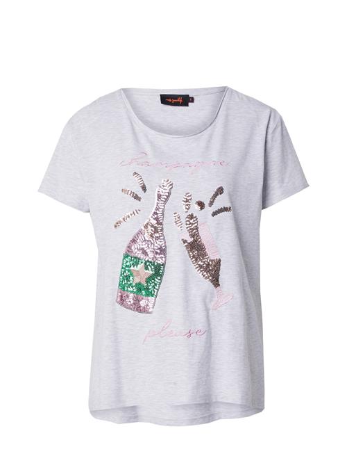 miss goodlife Shirts 'Champagne Please'  guld / grå-meleret / grøn / pitaya