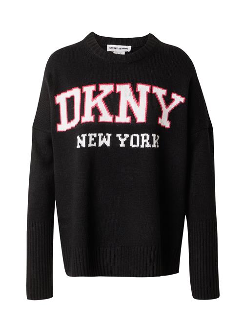 DKNY Pullover  rød / sort / hvid