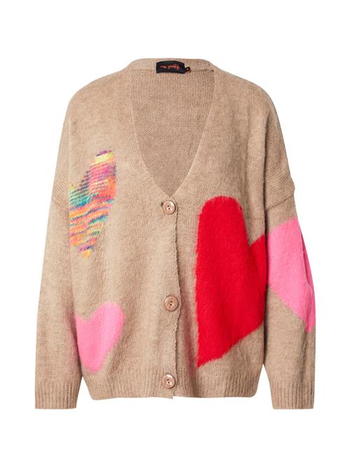 miss goodlife Cardigan  camel / gul / pink / rød