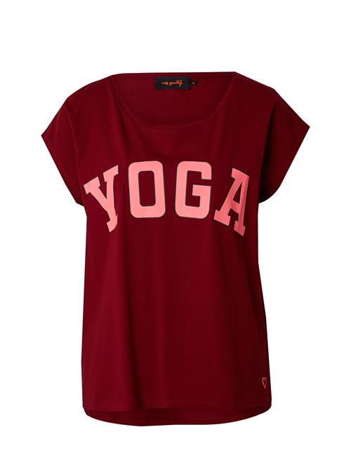miss goodlife Shirts 'Yoga'  lyserød / bordeaux