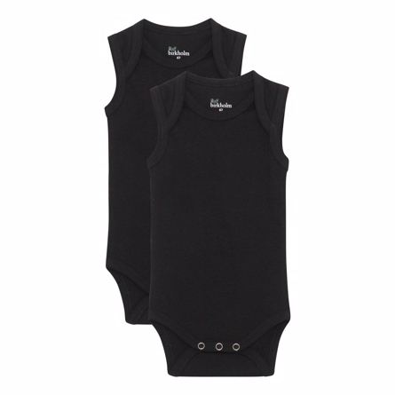 Se BIRKHOLM 2-Pak Ærmeløs Body Midnat Sort hos SmartKidz