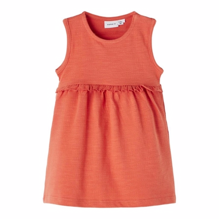 Se NAME IT Flæse Kjole Filipha Apricot Brandy ved SmartKidz