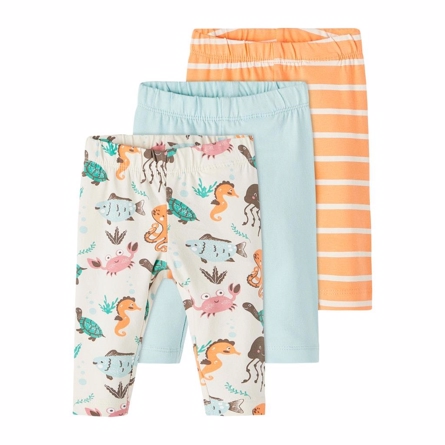 Se NAME IT 3-Pak Leggings Ocean Whitecap Gray hos SmartKidz