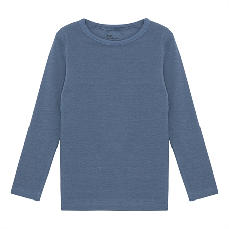 Se BIRKHOLM Rib Bluse Indigo Blå hos SmartKidz