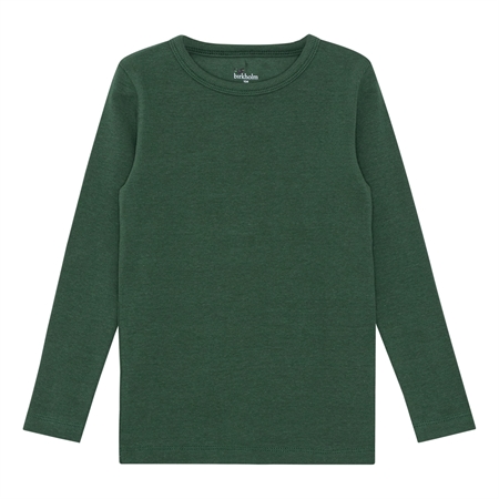 Se BIRKHOLM Rib Bluse Platan Grøn hos SmartKidz