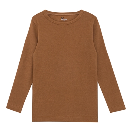 Se BIRKHOLM Rib Bluse Varm Brun hos SmartKidz