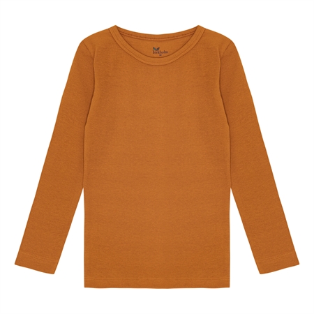 Se BIRKHOLM Rib Bluse Brændt Brun hos SmartKidz
