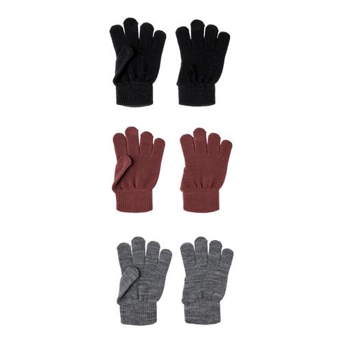 Se NAME IT 3-Pak Handsker Mørk Rosa Mix Nocturne hos SmartKidz