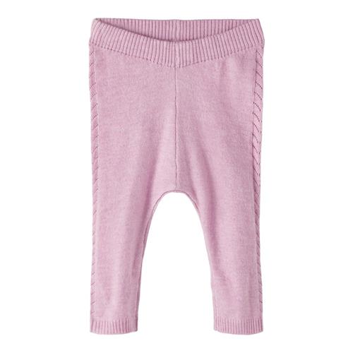 Se NAME IT Baby Strik Bukser Remille Lavender Mist hos SmartKidz